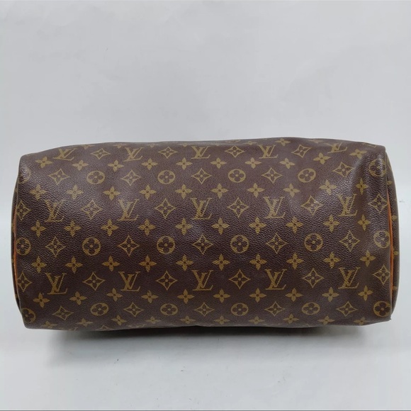 AUTH Louis Vuitton LV Handbag Tote Speedy 40 Brown Monogram - Picture 5 of 9